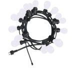 Ljusslinga White Light Svart inkl 20 utbytbara lampor