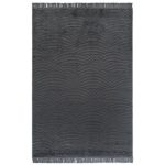 Caldera Field antracit - konstsilkesmatta