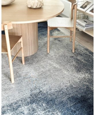 Poza navy - maskinvävd matta