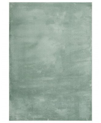 Soft grön - maskinvävd matta