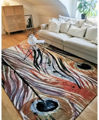 Peacock multi - maskinvävd matta