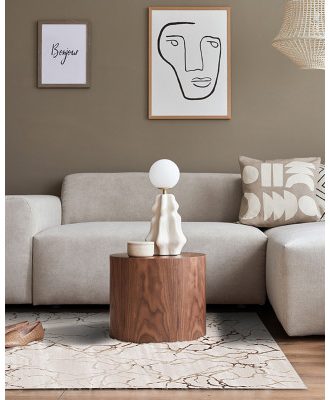 Karat structure natur - maskinvävd matta