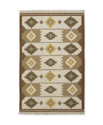 Arholma beige - handvävd ullmatta