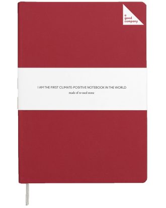 A Good Company A Good Anteckningsbok A5 Blank Red - Kalender & Anteckningsblock Sten Pomegranate