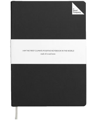 A Good Company A Good Anteckningsbok A5 Prickig Black - Kalender & Anteckningsblock Sten Charcoal