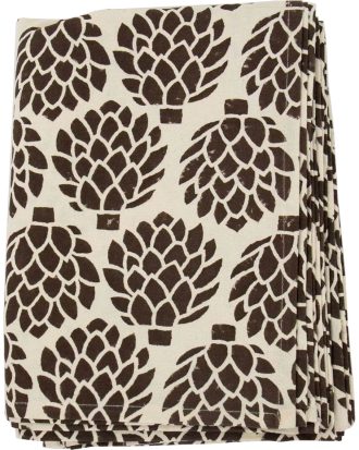 A World Of Craft Artichoke Bordsduk 140x260 Cm Off-white/ - Dukar & löpare Bomull Brun