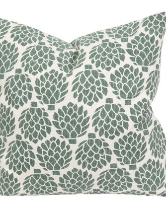 A World Of Craft Artichoke Kuddfodral 50x50 Cm - Prydnadskuddar & Fodral Bomull Gröngrå