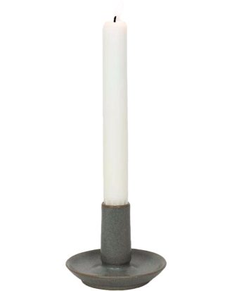 A World Of Craft Hera Ljuslykta - Ljusstakar Stengods Grå