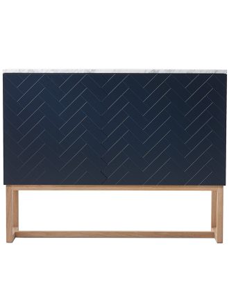 A2 Story Skap / Eik/ Marmor - Skåp & Vitrinskåp Ek Blå