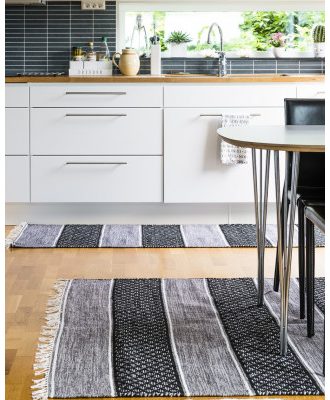 Visby svartgrå - trasmatta