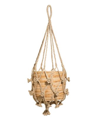 A World Of Craft Jute Ampel Small - Korgar Natur