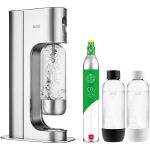 Aga Exclusive Kolsyremaskin Med 2 Pet-flaskor + 1 Kolsyrepatron - Övriga Köksmaskiner Rostfritt Stål