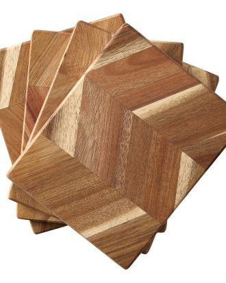 Aida Skärbrädor 15x12 Cm 4-pack - Skärbrädor Akacia Trä