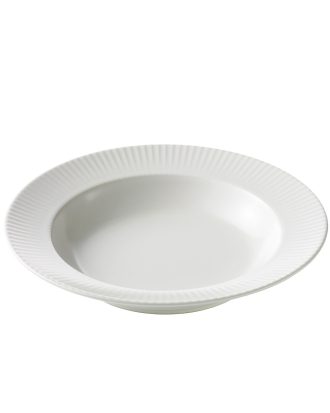 Aida Groovy Djup Tallrik 23 Cm - Djupa tallrikar Stengods Vit