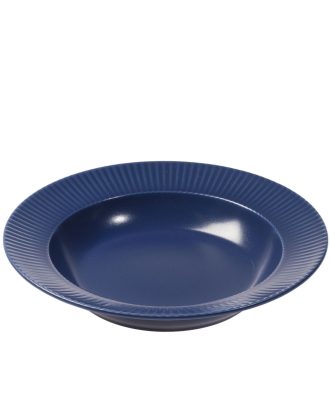 Aida Groovy Djup Tallrik 23 Cm - Djupa tallrikar Stengods Blå