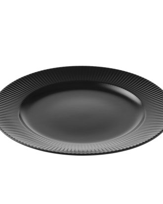 Aida Groovy Middagstallrik 27 Cm - Mattallrikar Stengods Svart