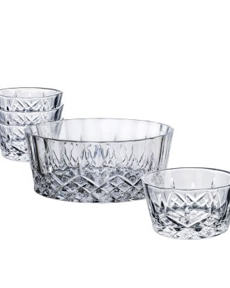 Aida Harvey Skålset 5 Delar - Salladsskålar Glas Klar