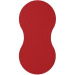 Aida Karim Rashid Dubbelt Glasunderlägg 12x24 Cm - Bordstabletter & Glasunderlägg Återvunnet Läder Chili