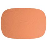 Aida Karim Rashid Bordstablett 30,6x45 Cm - Bordstabletter & Glasunderlägg Återvunnet Läder Aprikos