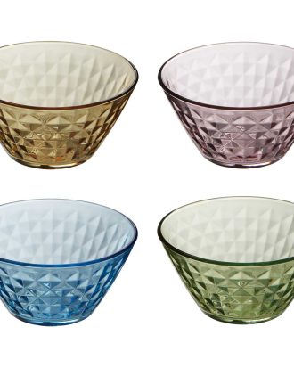 Aida Mosaik Skålar 4-pack - Serveringsskålar Glas Multi