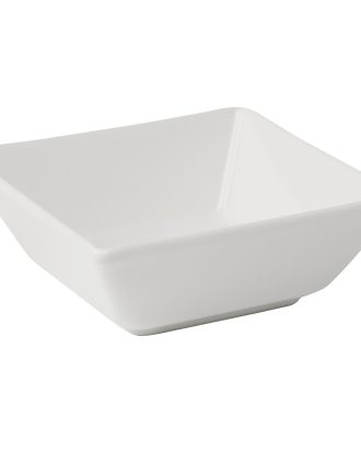 Aida Quadro Skål 13x13 Cm - Serveringsskålar Stengods Vit