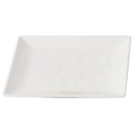 Aida Quadro Platt Tallrik 18x18 Cm - Mattallrikar Stengods Vit