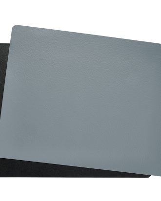 Aida Quadro Bordsunderlägg Vändbar 39x35 Cm / Grå - Bordstabletter & Glasunderlägg Läder Svart