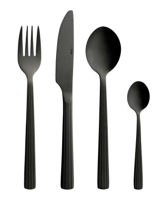 Aida Raw Bestickset 24 Delar - Bestickset Rostfritt Stål Mattsvart