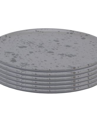 Aida Raw Dessertfat 20 Cm 6-pack - Assietter Stengods Nordic Grey