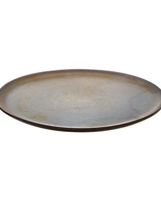 Aida Raw Assiett 20 Cm - Mattallrikar Stengods Metallic Brown