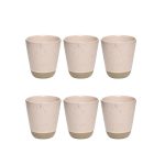 Aida Raw Double Wall Muggar 25 Cl 6-pack - Kaffekoppar Stengods Nordic Nude