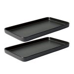 Aida Raw Fat 2-pack - Uppläggningsfat Stengods Titanium Black