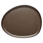 Aida Raw Organic Tallrik 21x24 Cm - Mattallrikar Stengods Metallic Brown
