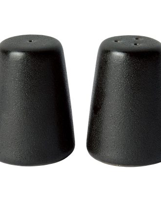 Aida Raw Salt- Och Pepparkar - Kryddkvarnar Stengods Titanium Black