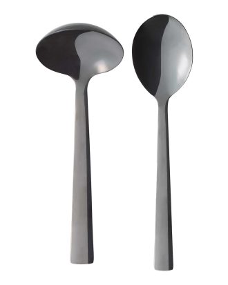 Aida Raw Såsslev & Serveringssked - Serveringsbestick Rostfritt Stål Svart