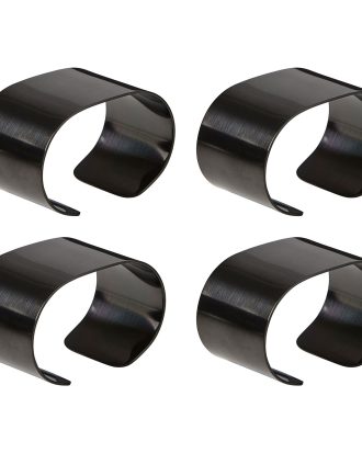 Aida Raw Servettring 4-pack - Servetter & Tillbehör Rostfritt Stål Svart