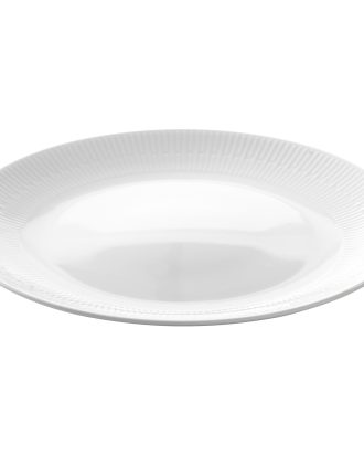 Aida Relief Fat 33 Cm - Uppläggningsfat Porslin Vit