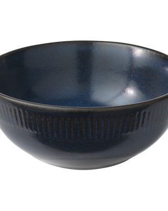 Aida Relief Skål 14 Cm - Serveringsskålar Stengods Blå