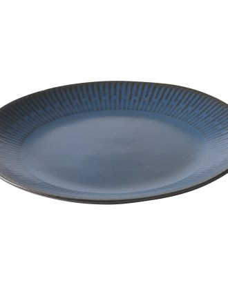 Aida Relief Tallrik 22 Cm - Mattallrikar Stengods Blå