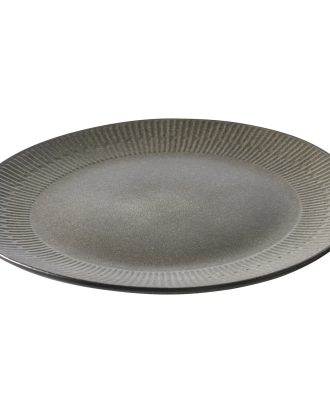 Aida Relief Tallrik 27 Cm - Mattallrikar Stengods Grå