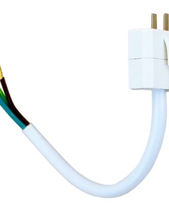 Airam Dcl Stickpropp Med Sladd 15 Cm Jordad - Lampsladdar & Lampupphängning Vit