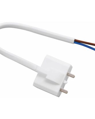 Airam Dcl Stickpropp Med Sladd 18 Cm Ojordad - Lampsladdar & Lampupphängning Vit