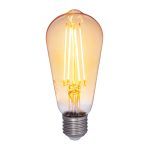 Airam Led Filament Amber E58 4,5w E27 360lm Dimbar - Dekorationsbelysning Glas Klar