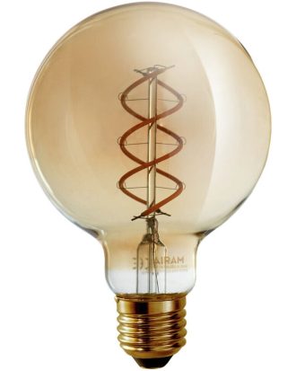 Airam Led G95 E27 400lm 4.9w 2200k Ljuskälla Dimbar Amber - Dekorationsbelysning Glas Bärnsten