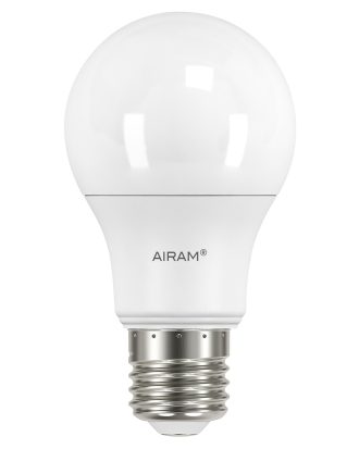 Airam Led Opal A60 6w E27 2700k 480lm Dimbar - LED-lampor Opalglas Vit