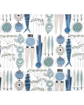 Almedahls Picknick Bordstablett 2-pack - Bordstabletter & Glasunderlägg Bomull Blå