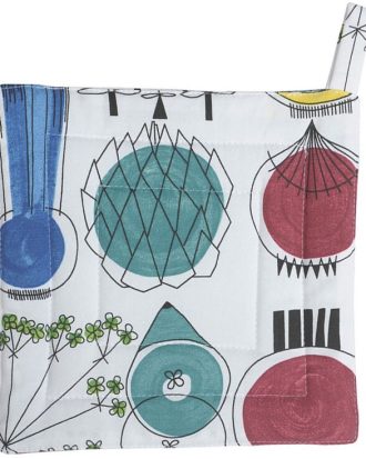 Almedahls Picknick Grytlapp 23x23 Cm Multi - Grytlappar & Grytvantar Bomull Vit