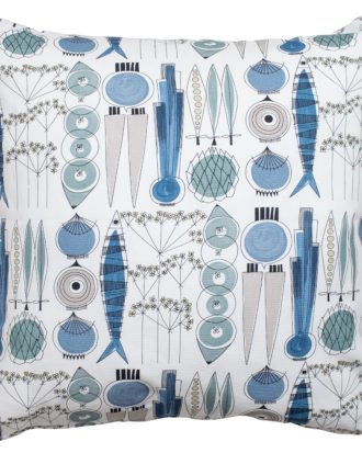 Almedahls Picknick Kuddfodral 47x47 Cm - Prydnadskuddar & Fodral Bomull Blå