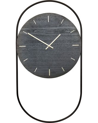 Andersen A-wall Väggklocka - Väggklockor Mässing Svart