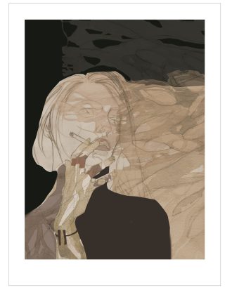 Anna Bülow Smoke Screen Konsttryck 30x40 Cm - Posters Svart